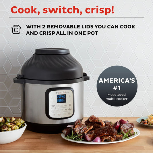 Instant Pot® Duo™ Crisp™ + Air Fryer 8QT Multi-Use Pressure Cooker