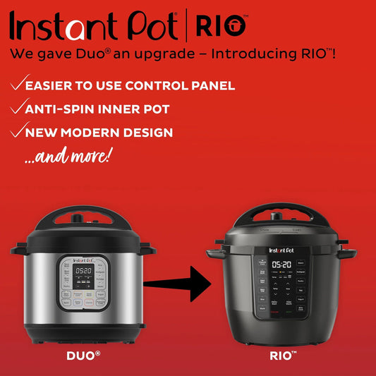 Instant Pot® 6QT RIO™ Multi-Cooker, Black