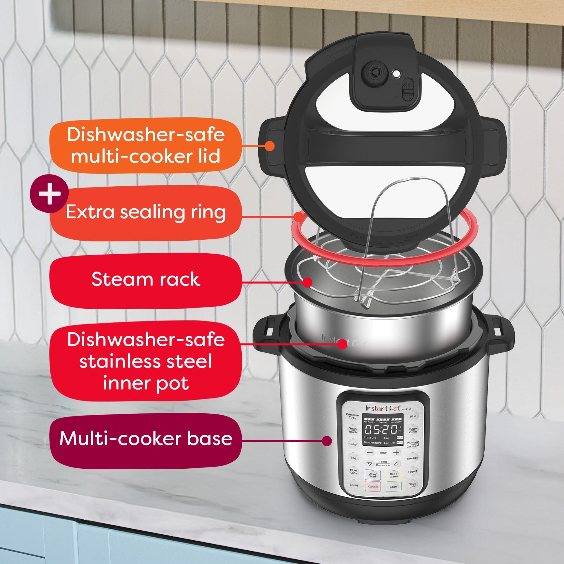 Instant Pot® DUO® Plus 6QT Multi-Use Pressure Cooker, V3