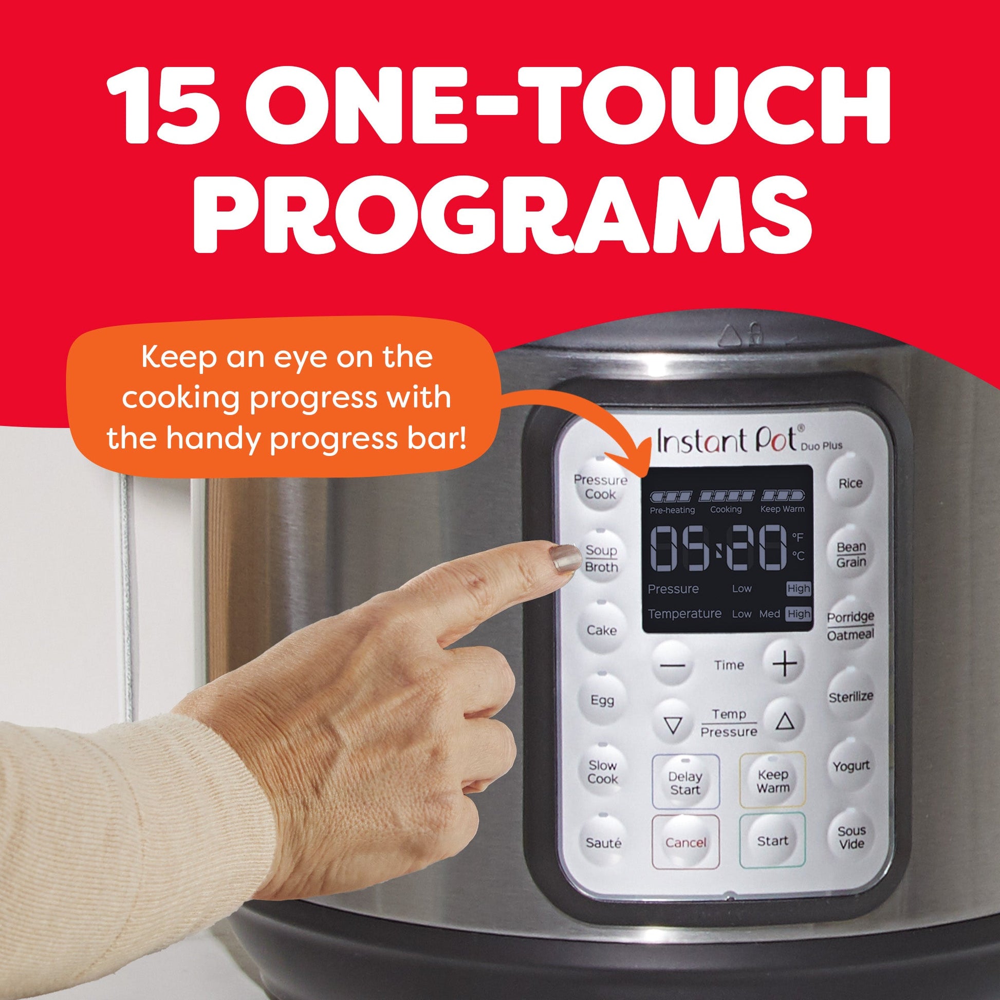 Instant Pot® DUO® Plus 6QT Multi-Use Pressure Cooker, V3
