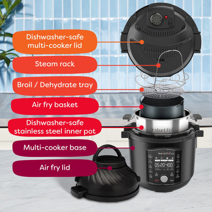 Instant Pot® Pro™ Crisp & Air Fryer 8QT Multi-Use Pressure Cooker and Air Fryer