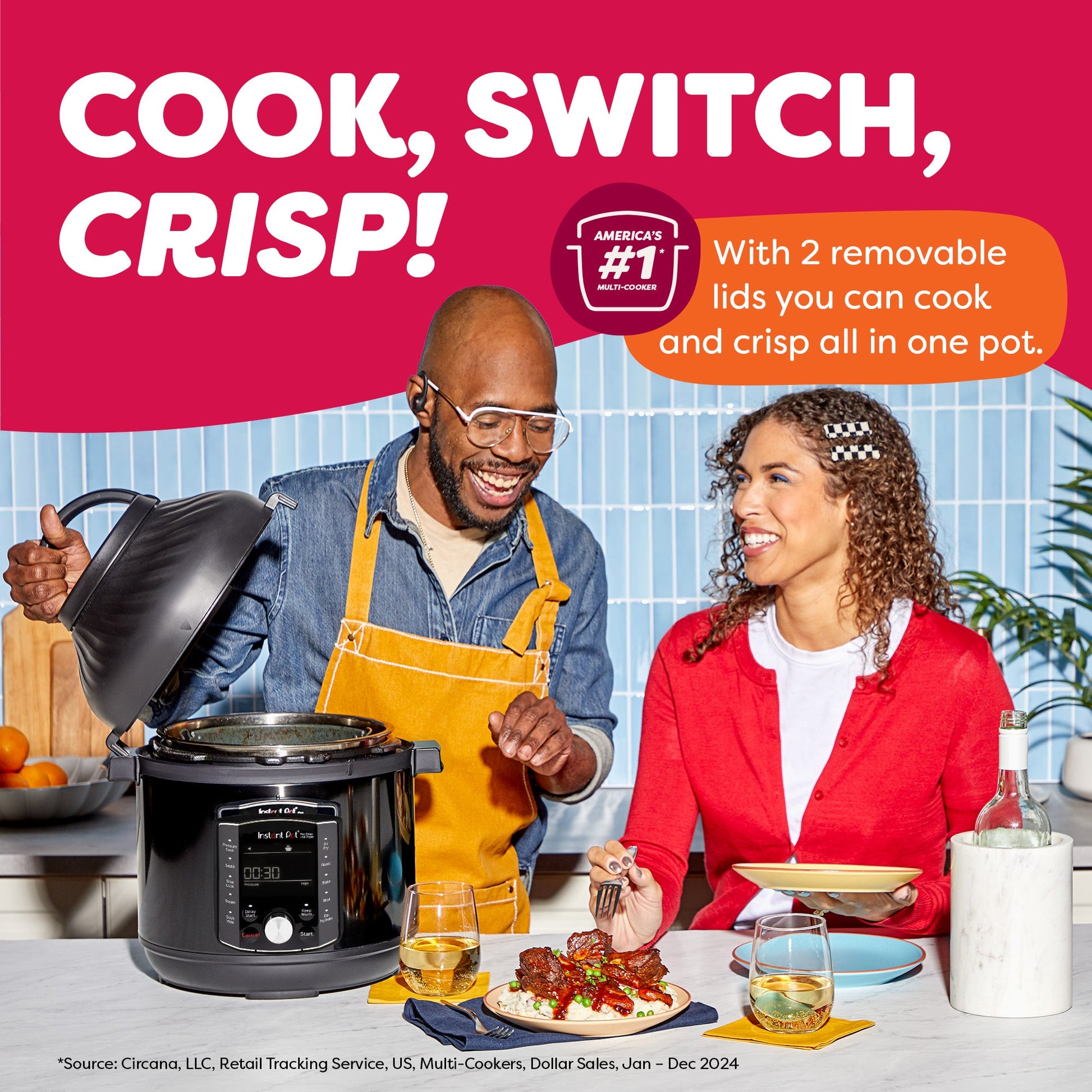 Instant Pot® Pro™ Crisp & Air Fryer 8QT Multi-Use Pressure Cooker and Air Fryer