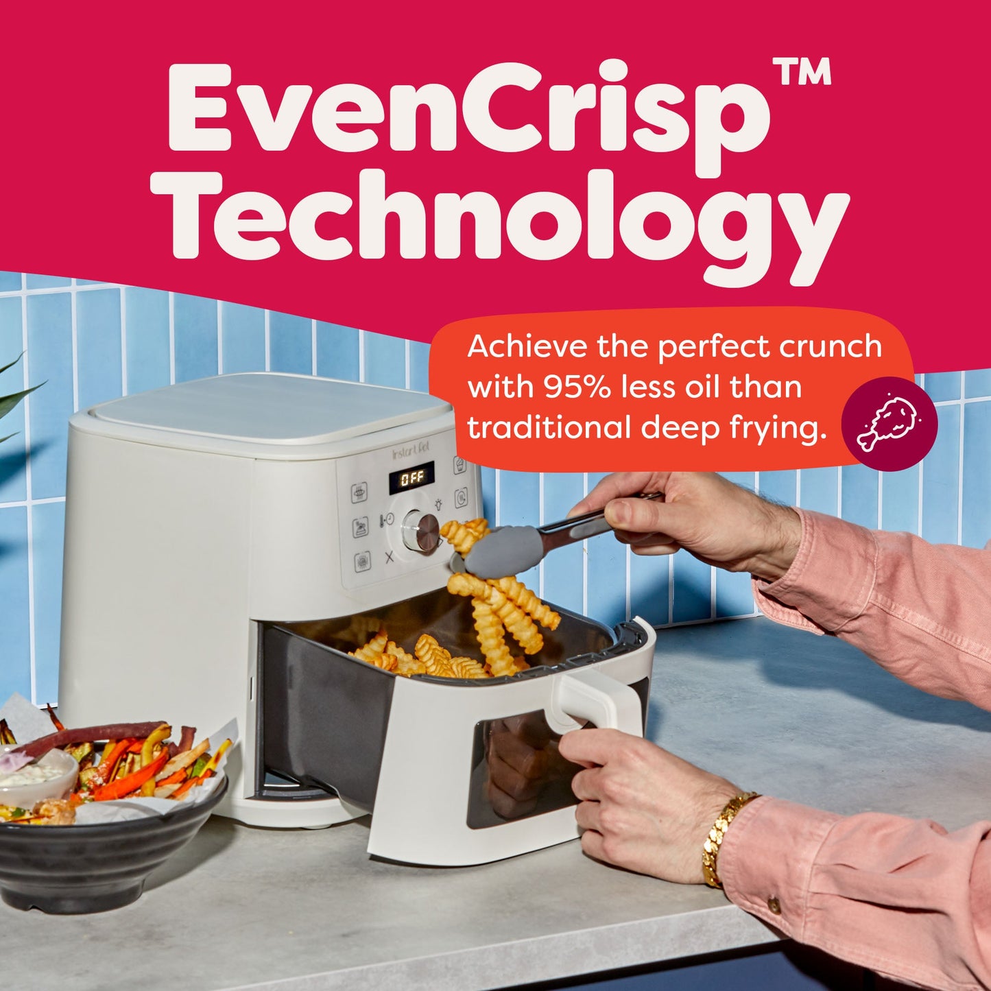 Instant Pot® 4QT VORTEX® Mini Air Fryer, Sea Salt