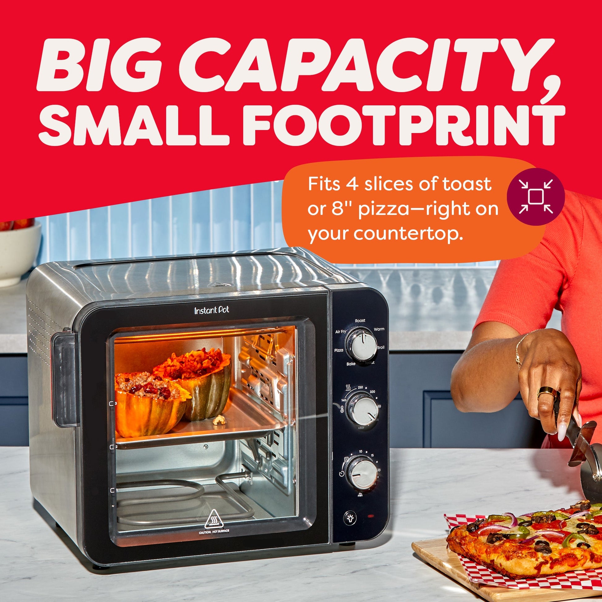 Instant Pot® 4-Slice InstantHeat™ Mini Air Fryer Toaster Oven
