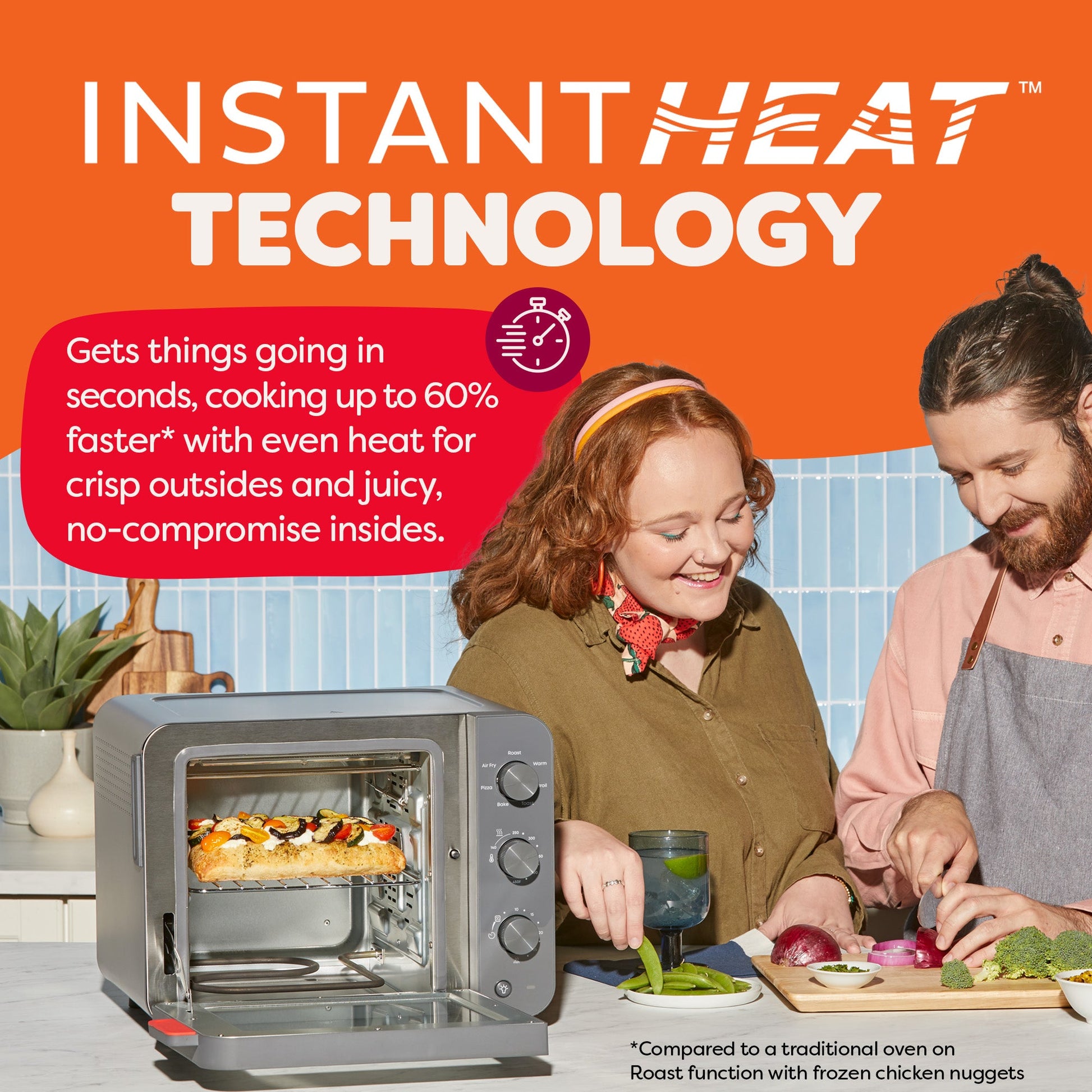 Instant Pot® 4-Slice InstantHeat™ Mini Air Fryer Toaster Oven, Truffle