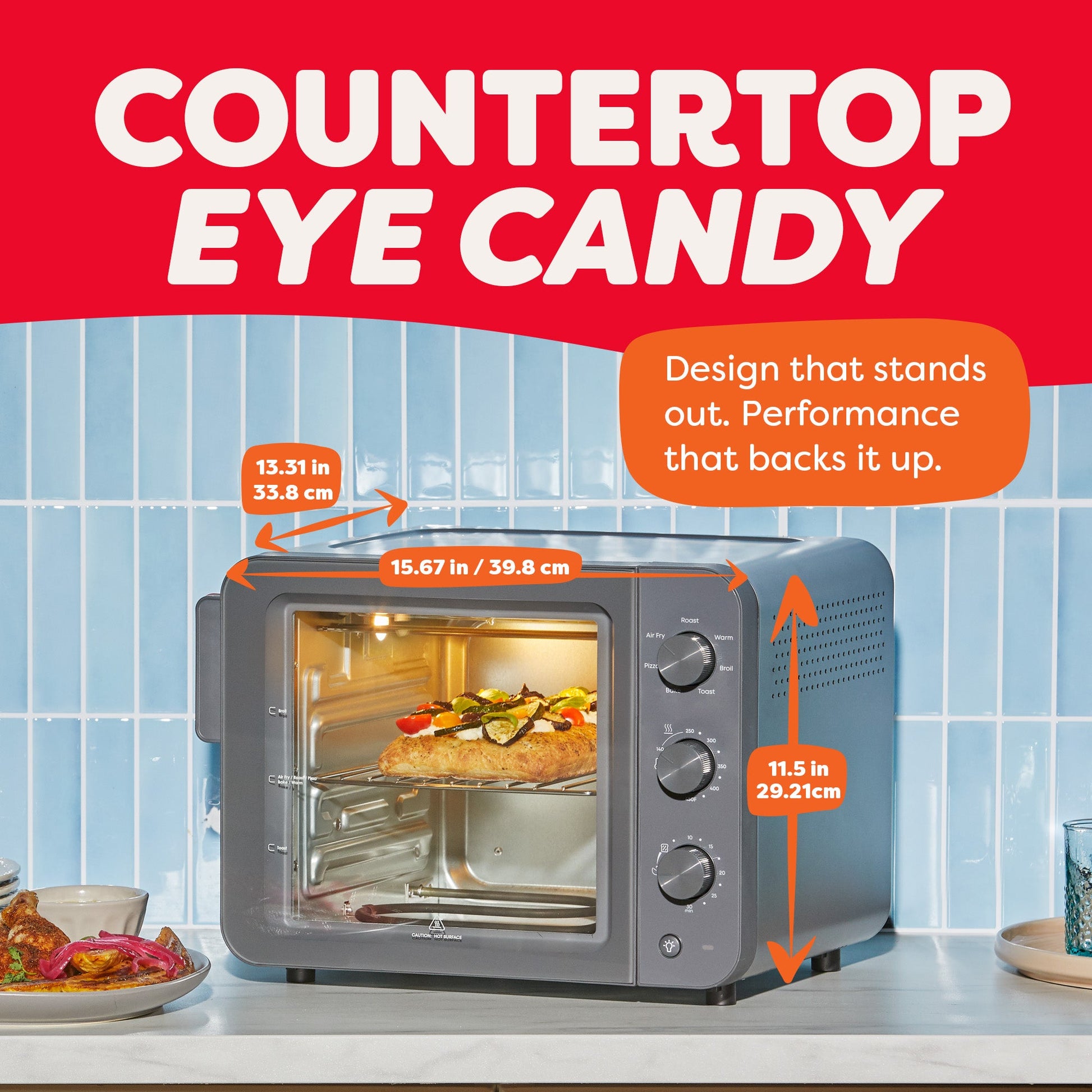 Instant Pot® 4-Slice InstantHeat™ Mini Air Fryer Toaster Oven, Truffle