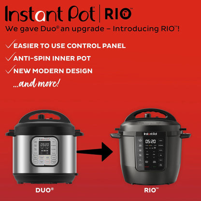 Instant Pot® 6QT RIO™ Multi-Cooker, Black