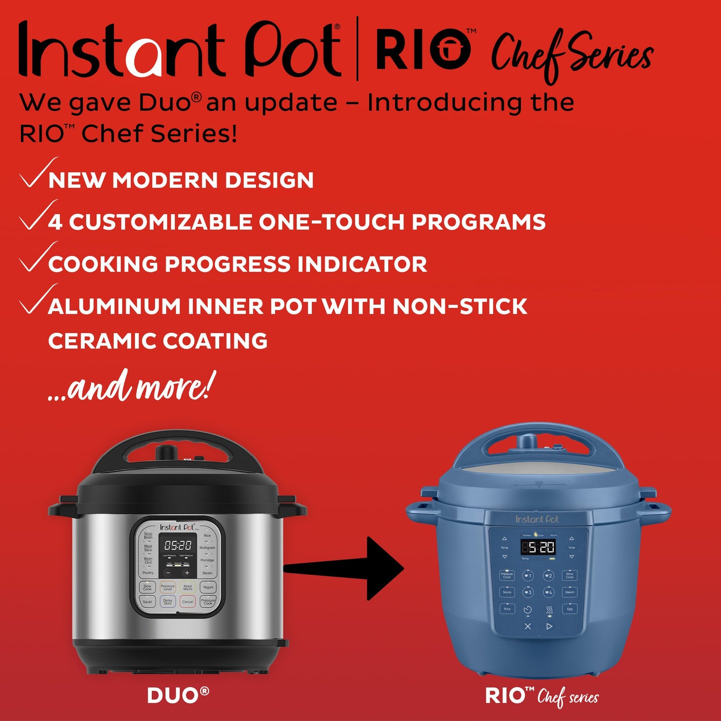 Instant Pot® RIO™ Chef Series 6QT Multi-Cooker