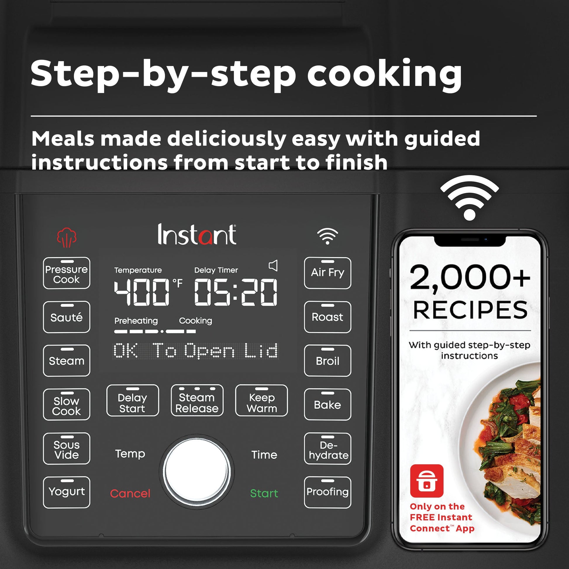 Instant Pot® Duo™ Crisp™ 6.5QT with Ultimate Lid Smart Multi-Cooker and Air Fryer