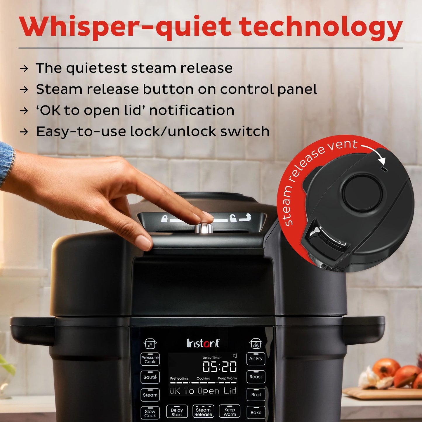 Instant Pot® Duo™ Crisp™ 6.5QT with Ultimate Lid Multi-Cooker and Air Fryer