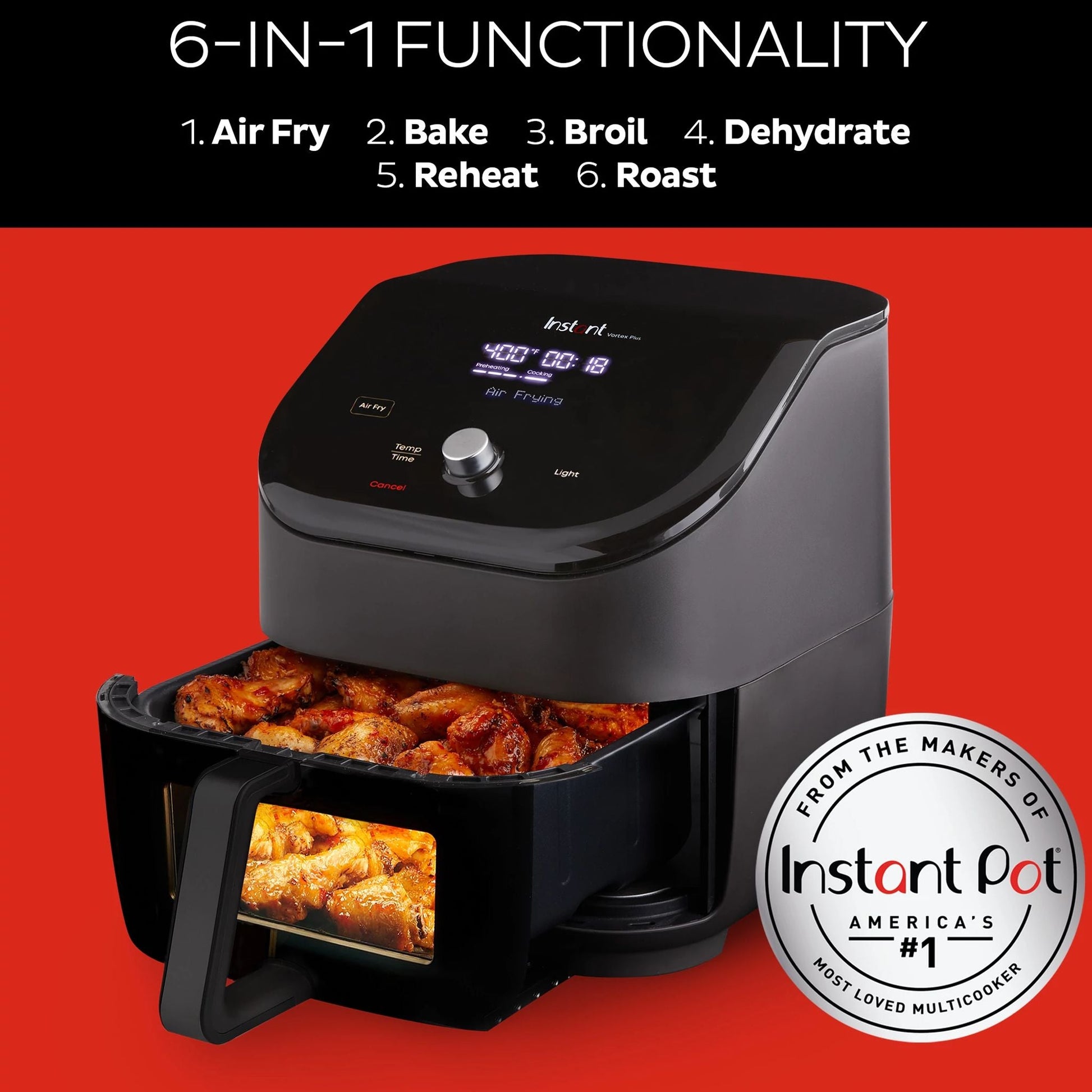 Instant Pot® VORTEX® Plus 6QT ClearCook Air Fryer
