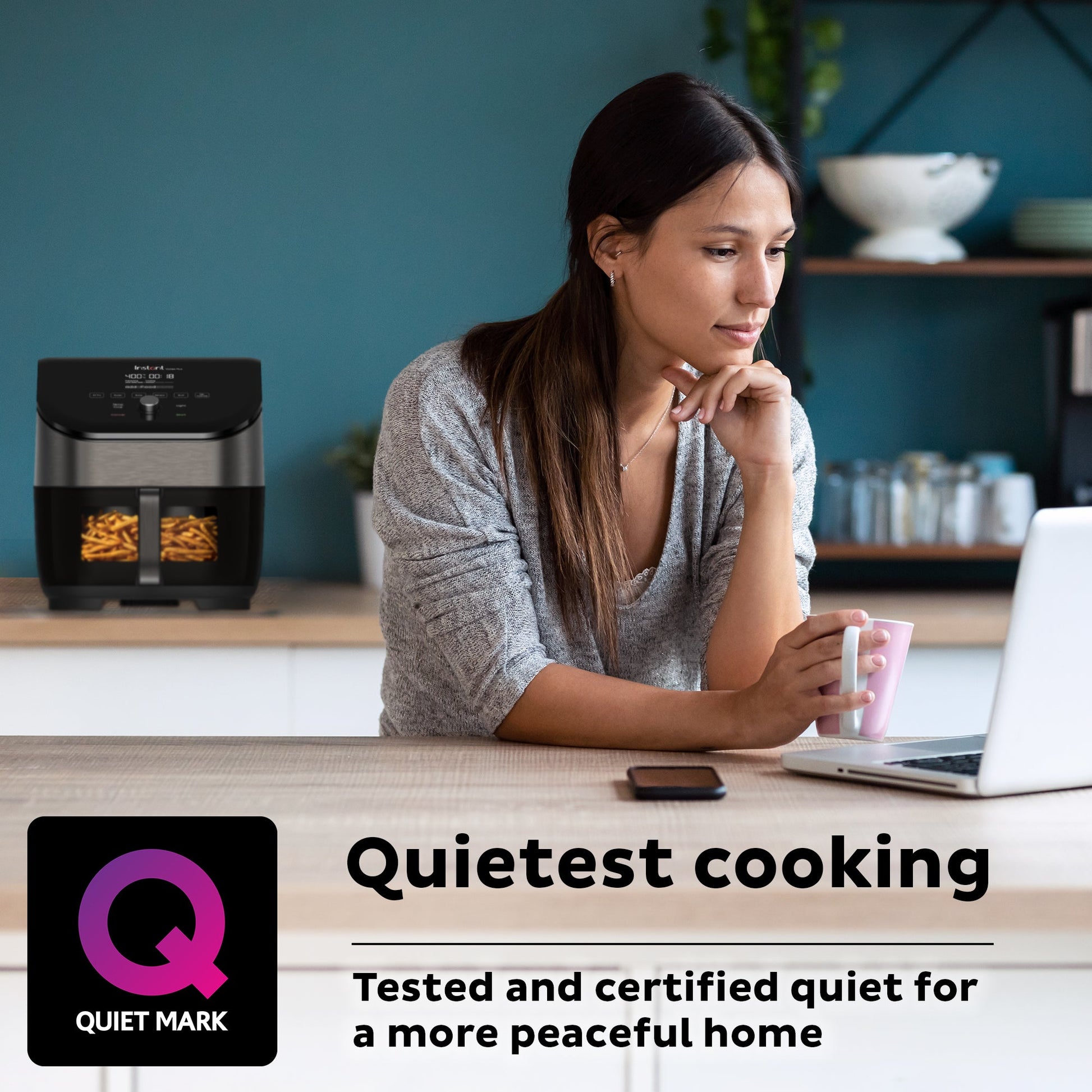 Instant Pot® Vortex® Plus 6QT Stainless Steel Air Fryer with ClearCook and OdorErase