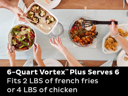 Instant Pot® Vortex® Plus 6QT Stainless Steel Air Fryer with ClearCook and OdorErase