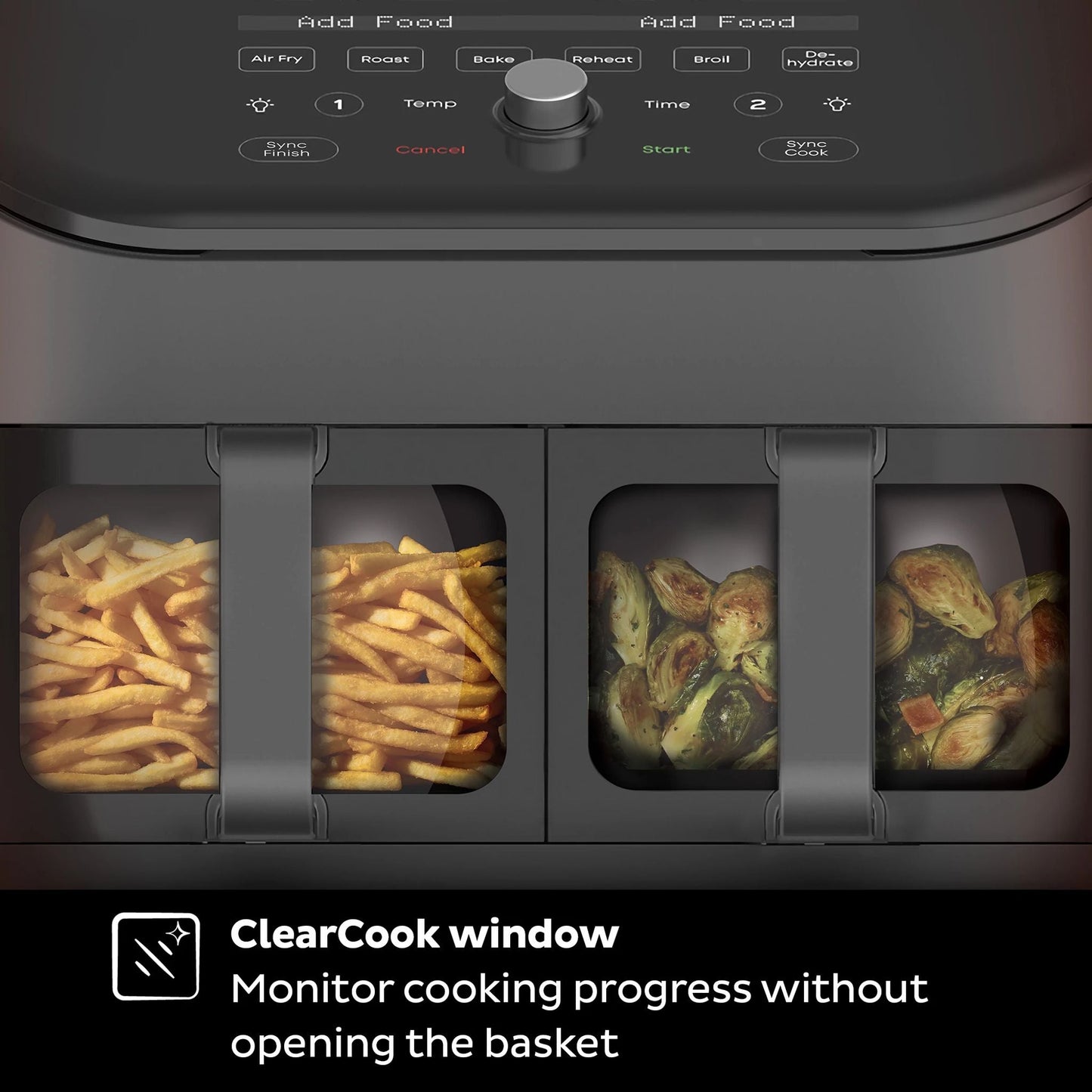 Instant Pot® Vortex® Plus Dual Black 8QT Air Fryer with ClearCook