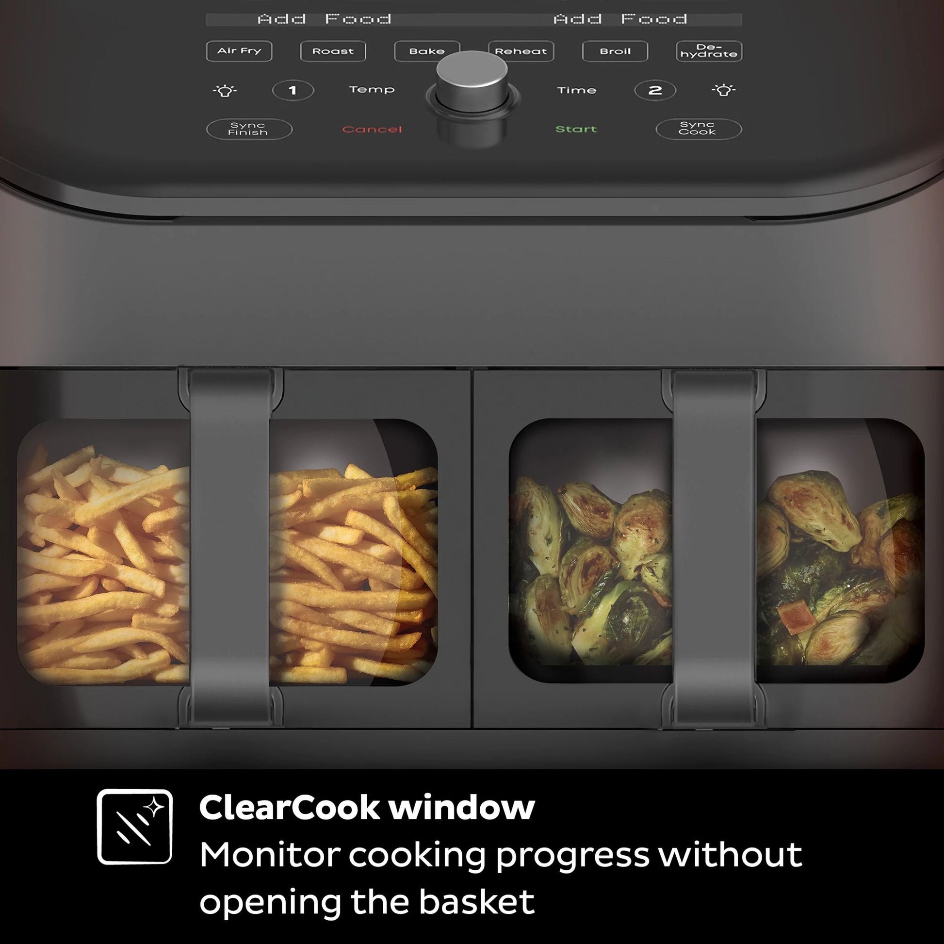 Instant Pot® Vortex® Plus Dual Black 8QT Air Fryer with ClearCook