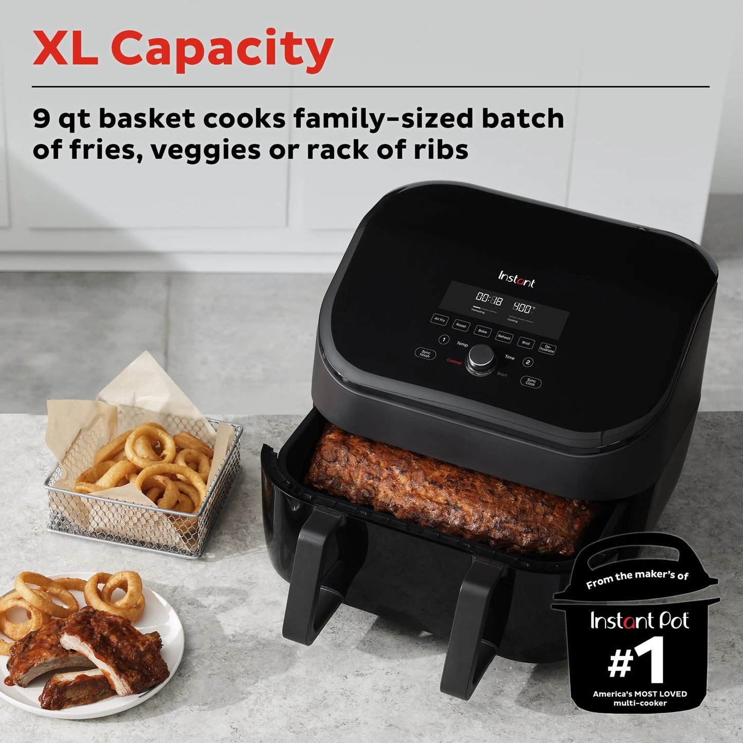 Instant Pot® 9QT VORTEX® Air Fryer with VersaZone™ Technology