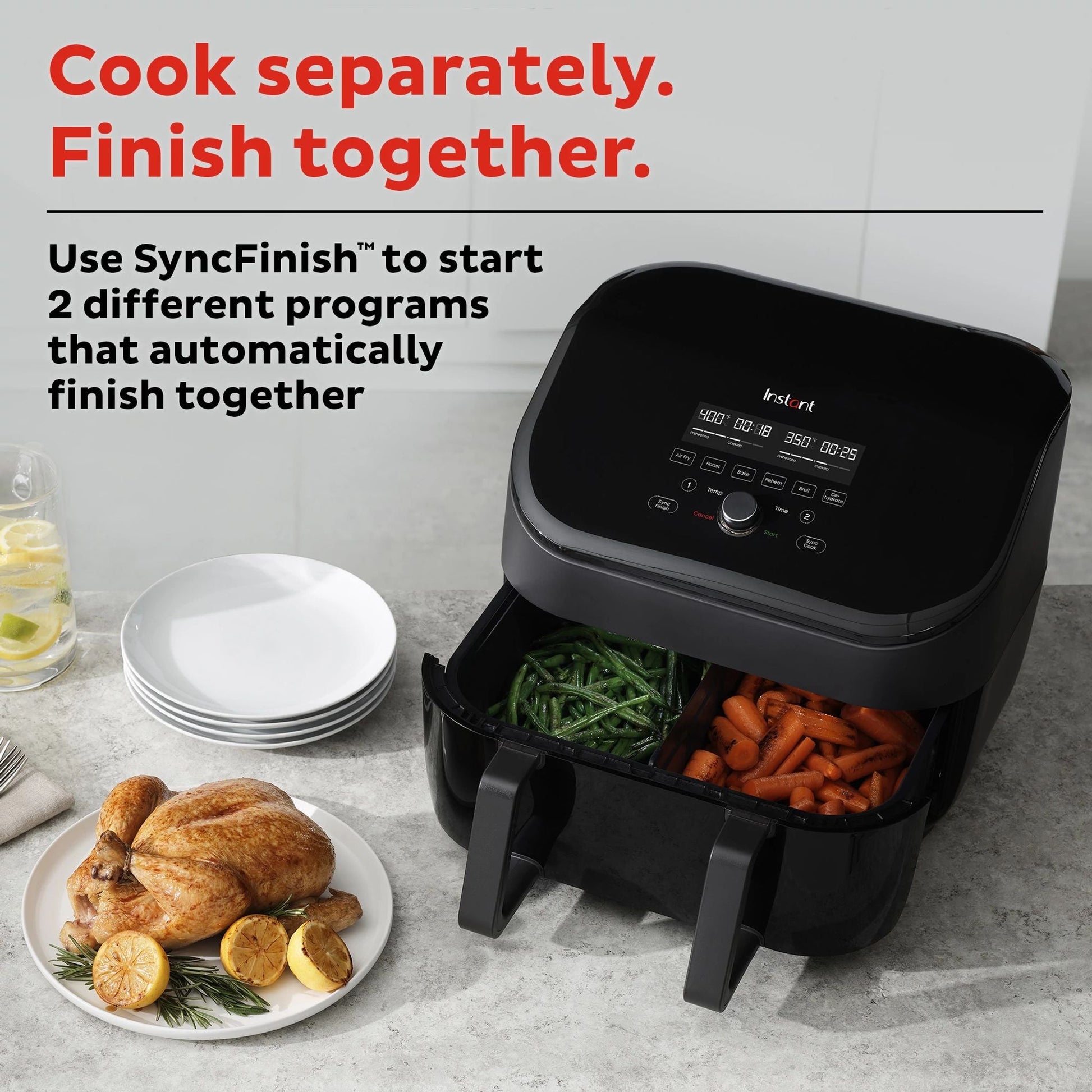 Instant Pot® 9QT VORTEX® Air Fryer with VersaZone™ Technology