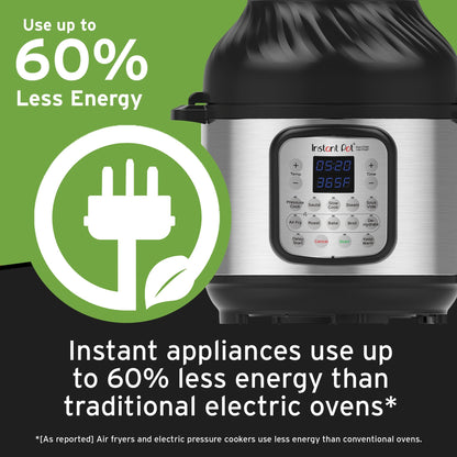 Instant Pot® Duo™ Crisp™ +  Air Fryer 8QT Multi-Use Pressure Cooker