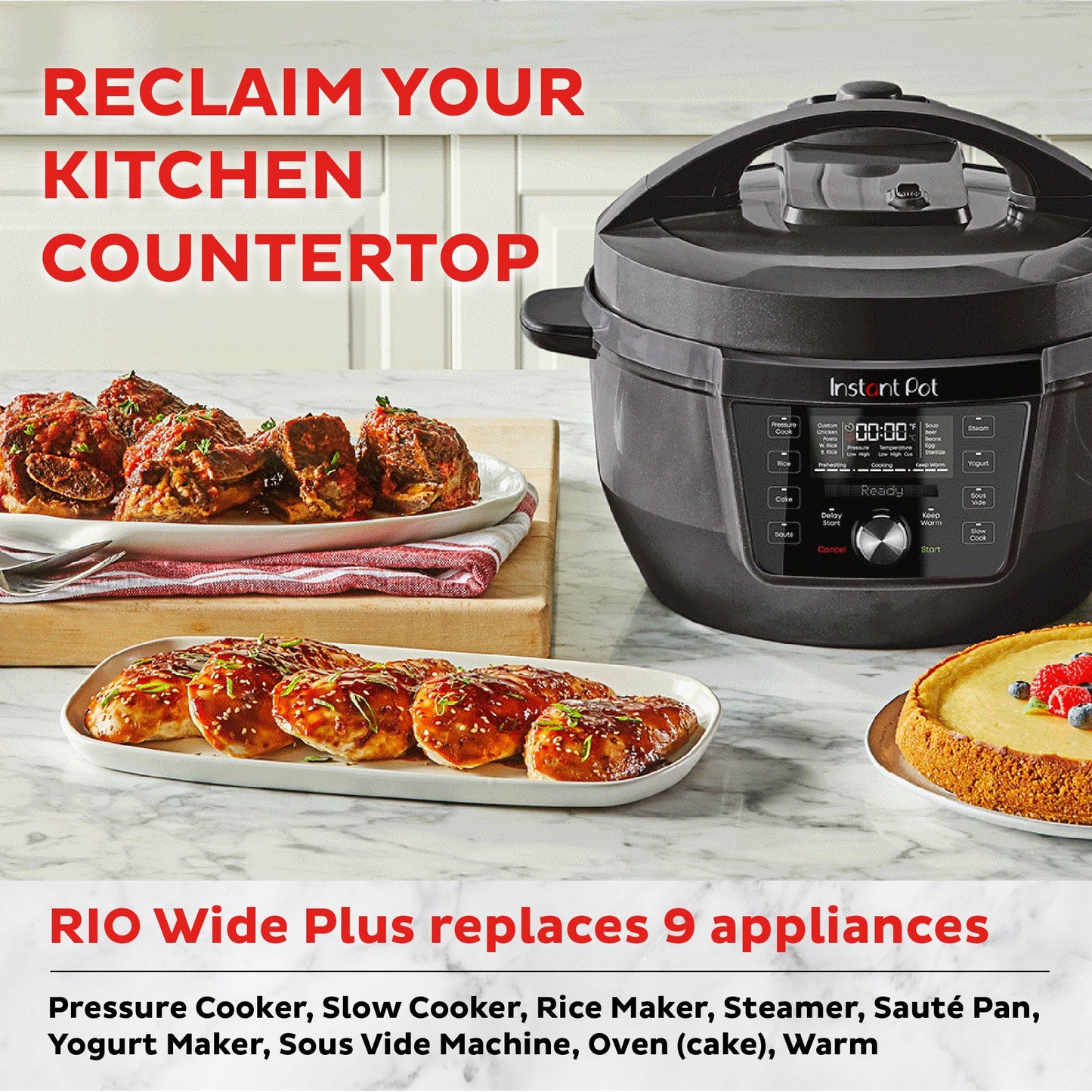 Instant Pot® RIO™ Wide Plus Multi-Cooker